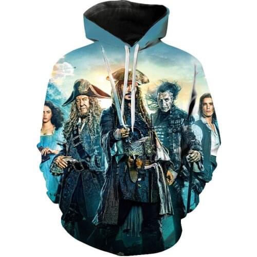 2020 New Style Fashion Hoodies movies Pirates of the Caribbean Print 3D Hoodie Men Women Children Sweatshirt Cool Hoody Pullover