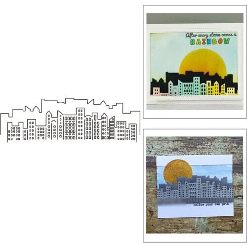 2021 New Building House and Silhouette Metal Cutting Dies For Mould Cut Craft Making Card Paper Album Scrapbooking DIY No Stamps