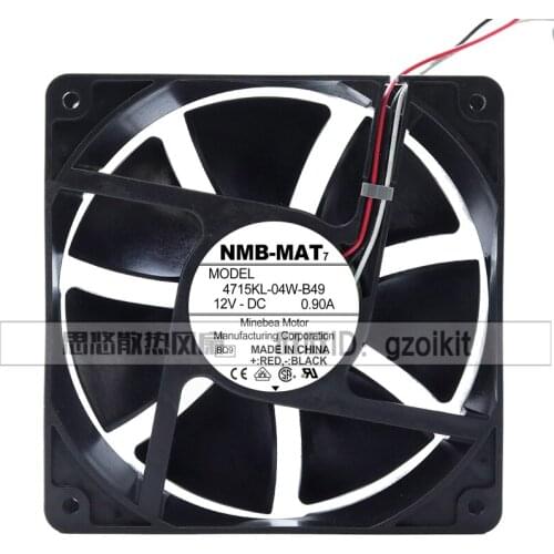 4715KL-04W-B49 12038 12cm 12V0.9A double ball air volume fan