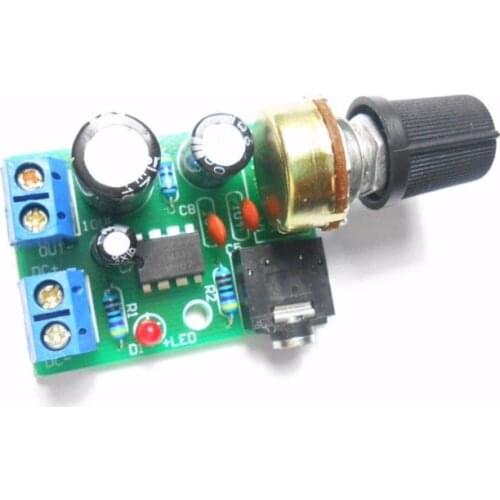 1PCS LM386 Audio Power Amplifier Board DC 3~12V 5v AMP Module Adjustable volume