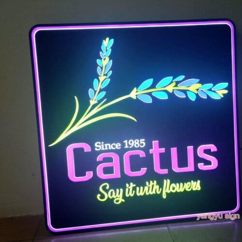Custom 3D acrylic signage led light box