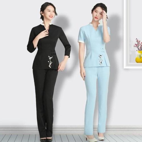 Work Clothes Beauty Salon Clothing Hotel Waiters Uniform Clothing Hairdresser Manicurist Uniform