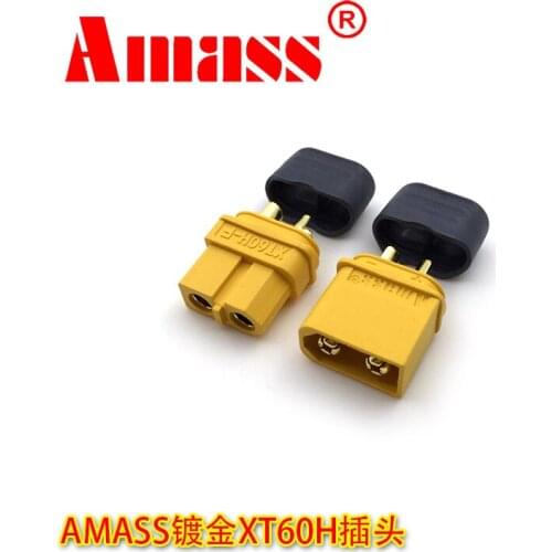 2PCS Amass XT60H Male Female Connectors Plug RC Lipo Battery Charger Parts