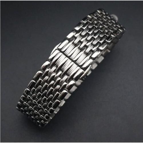 Stainless Steel Watch Band Strap 12/14/16/18/20/22mm Bracelet for Quartz Watch Women Replacement Wrist Belt Watch Accessories