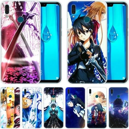Luxury Silicone Case Anime Sword Art Online for Huawei Mate 30 20 Lite 10 Pro Y5 Y6 Y7 Pro 2019 Y9 Prime 2019 2018 Y6 Pro 2017