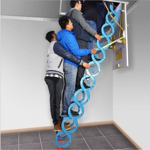 Folding Loft Ladder Stairs 2.1m white color