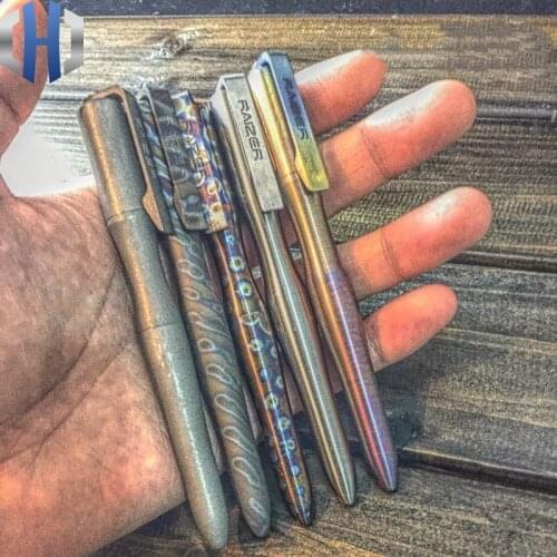 Titanium Tactical Pen Multi-function Broken Window Escape Attack Weapon Outdoor Womens Defense With Refill