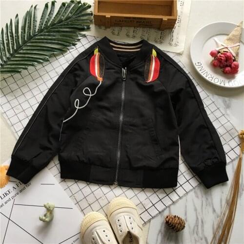 Tonytaobaby Fall and Winter Clothes New Style Baby Black Hip Hop Style Double-sided Wear Coat Kids Coat