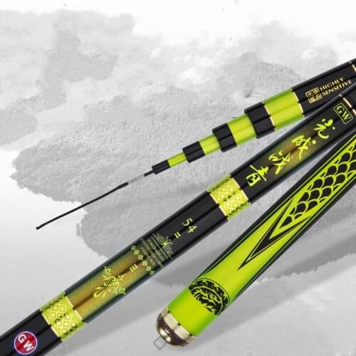 High Acrbon Fishing Rod 6.3/7.2/8.1M Superhard Fishing Rod for Big Fish Ultralight Powerful Hand Pole Fishing Equipment