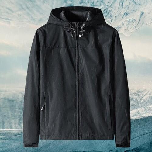 Camping Wind Breaker Jacket Men Hoodie Autumn Jacket Men Waterproof Casual Oversized Coat Climbing Trekking casaco masculino