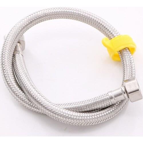 High Quality 304 Nut Stainless Steel hose Shower Hose Flexible Bathroom Water Pipe Silver Color Common Pumbing Hoses