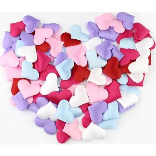 100pcs/lot 2cm Love Heart Shaped Sponge Petal for Wedding Decorative Handmade DIY Petals Birthday Table Wedding Party Supplies