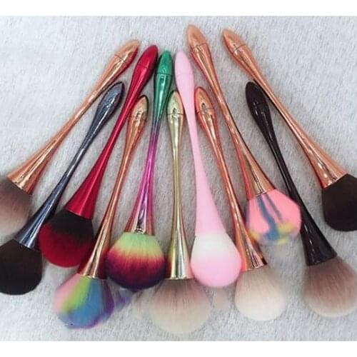 3Color Nail Dust Brush (Large) 1pc Soft Comfortable Nail Dust Brush UVGel Nail Polish Nylon/Hair Brush/Make Up Brush/Nail brush