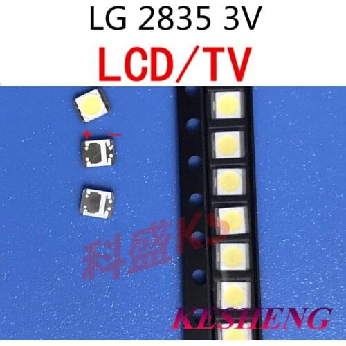 50PCS PER LG SMD LED 3528 2835 1 W 3 V Bianco Freddo Per TV/LCD Retroilluminato