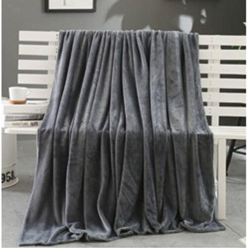 70*100cm Soft Solid Blanket Kids Knitting Blanket Bedding Quilt Play Coral Fleece Blanket For Bed Stitch Blanket Home Bed Cover