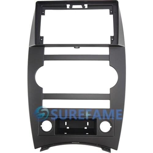 9 inch Car Fascia Radio Panel for Jeep Commander 2006-2010 Dash Kit Install Facia Console Bezel 9inch Plate Trim Adapter Cover