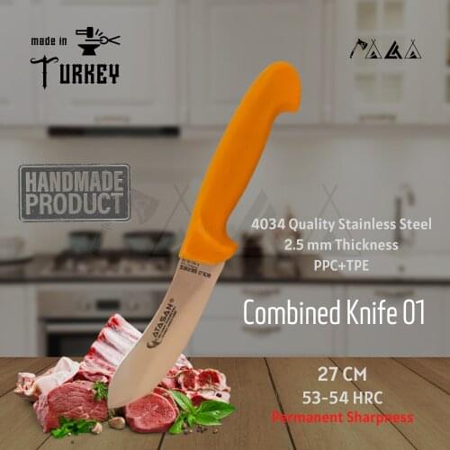 ATASAN Gold Series Combined Knife 01 Steak Meat Handmade High Quality Professional Stainless Steel Chefs Knives 2021 Turkish