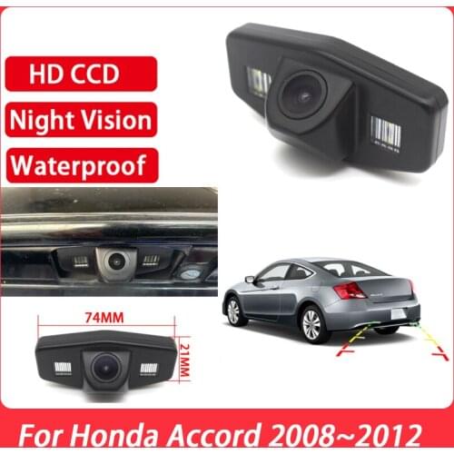 CCD Full HD Night Vision Car Rear View Backup Reverse Parking Camera high quality RCA For Honda Accord 2008 2009 2010 2011 2012