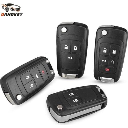 Dandkey 10X 2/3/4/5 Button Remote Key Shell Case For Opel Vauxhall Insignia Astra Zafira For Chevrolet Cruze Buick HU100 Blade