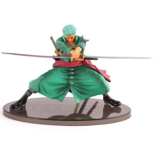 12CM 1pcs Japan Anime Action Figure One Piece Roronoa Zoro Three-Knife Ghost PVC Collectible Model Toy For Kids Birthday Gift