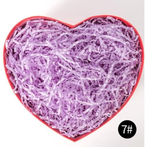 100g/500g Crinkle Cut Packaging Gift Shred Paper Gift Box Filler Wedding Birthday Party Gift Decoration Colorful Shredded Paper