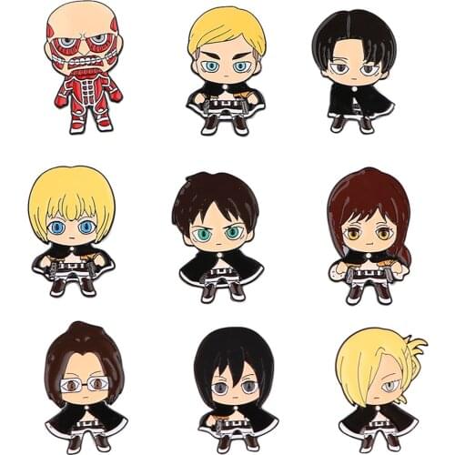 K3050 Anime Enamel Pin Brooches Cartoon Creative Metal Brooch Pins Denim Hat Badge Collar Jewelry Gift For Anime Fans