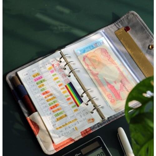 Kawaii A6 Loose Leaf Notebook Account Book Paper Refill Spiral Binder Index Inner Pages Monthly Weekly Daily Planner Agenda