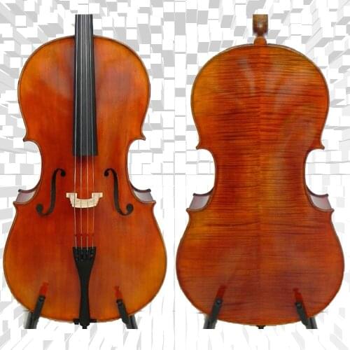 Copy of 762 cello beautiful amber paint pure manual professional cello