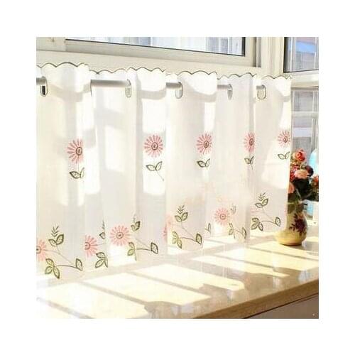 Korean pastoral fresh kitchen half curtain coffee curtain small curtain short curtain head