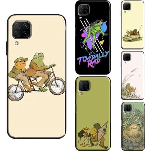 Kawaii Cute Frog Case For Huawei P40 Lite P30 P20 P Smart Z 2019 Nova 5T Honor 20 Pro 10i 8A 8X 9X Cover