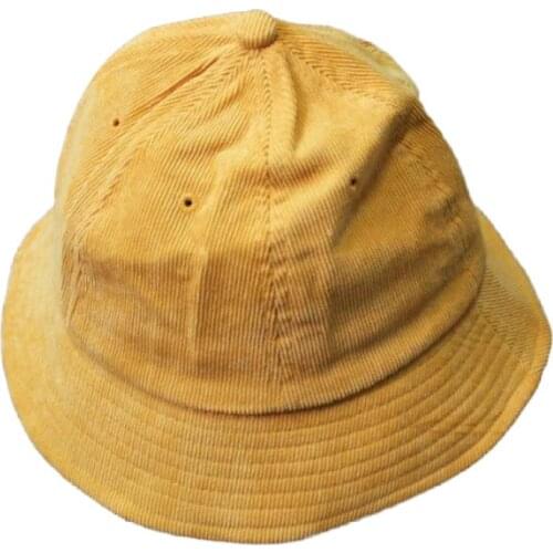 Fashion Unisex Solid Color Packable Corduroy Bucket Hat Travel Fisherman Cap new