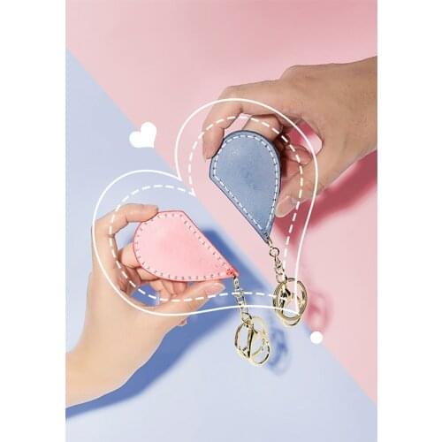 Making Elegant Decorations Leather and Tools Set, DIY Bag and Keychain Hanging Drop Materials, Wonderful DIY Gift for Family