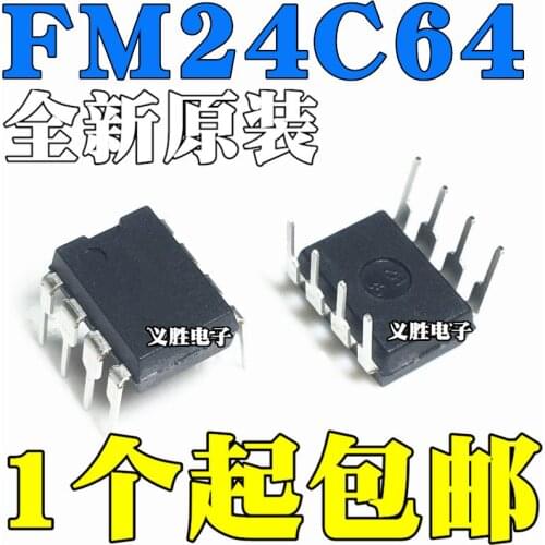 New and original FM24C64-P FM24C64A-P DIP8 Into the supply of ferroelectric memory, the memory chip
