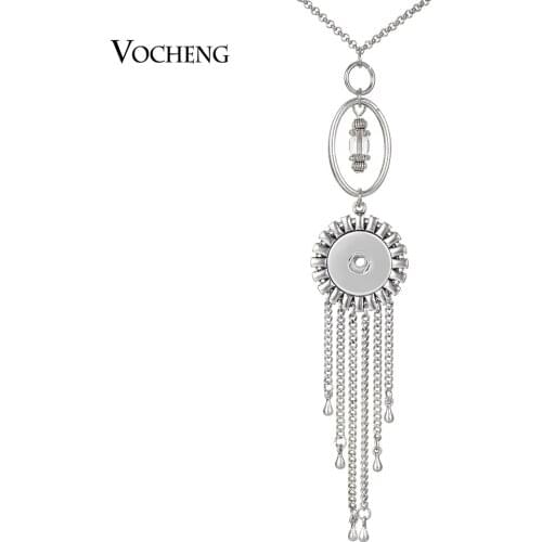 Tassel Pendant Necklace Fits 18mm Gingersnaps with 80cm Stainless Steel Chain NN-679