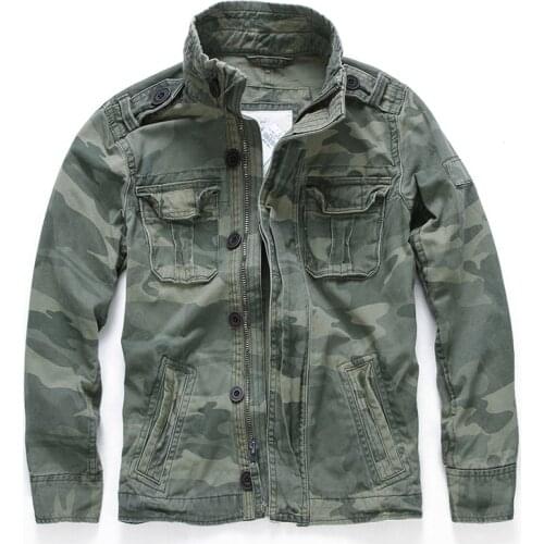 Casual Wear Mens Oversized Camo Jacket Sportswear Thick Denim Jacket Men Overall Green Military Winter Camouflage Coat Male XXL