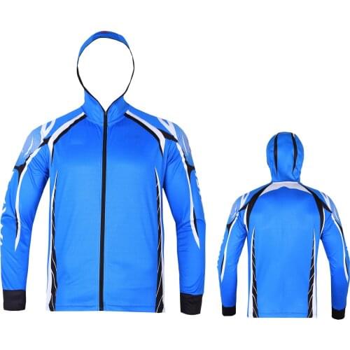 Professional Fishing Hoodie Anti-UV Sunscreen Sun Protection Clothing Fishing Shirt Breathable Quick Dry Fishing Clothes