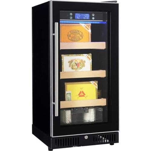 Cigar cabinet constant temperature and humidity small display cabinet 80L household glass door cigar refrigerator smoke wine