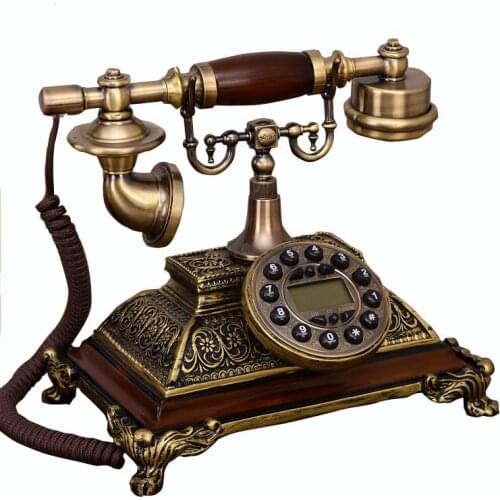 Antique Fashion Landline Phone made of resin European rilievo vintage Telephone For Office Home Hotel caller ID dispaly AN6