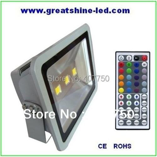 Super brightness waterproof 200w 44key or 24 key ir remote rgb led flood light used for household and commercial lighting