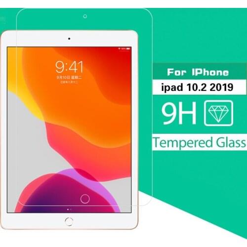Ultra Thin Tempered Glass Film For Ipad 10.2 2019 Tablet Toughness Front Sreen Protective Film With Cleaning Tools