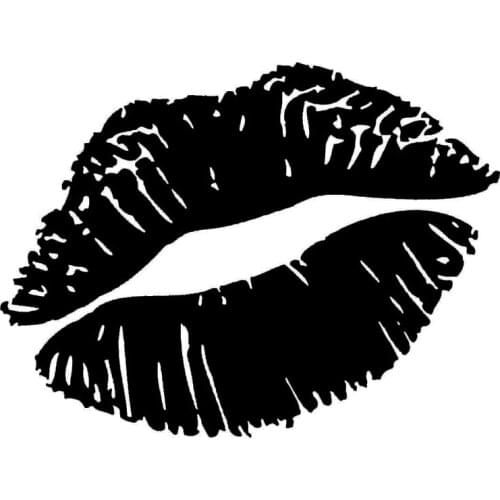 PLAY COOL Kiss Marks Fuel Cap Styling Decoration Car Sticker Automobiles Motorcycles Exterior Accessories Vinyl Decal,11cm*8.2cm