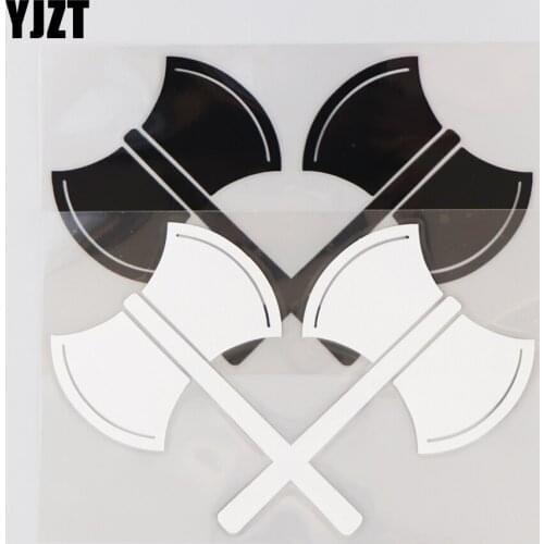 YJZT 17.1CM*10.9CM Weapon Axe Pattern Vinyl Decal Decoration Personalized Car Sticker 1A-0474