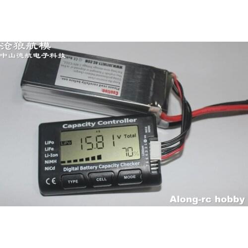 Free shipping RC CellMeter-7 Digital Battery Capacity Checker For Nicd NiMH LiPo LiFe Li-ion Battery Capacity Checker