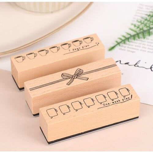 1pc Vintage Natural Star Planet Forest Rubber Seal Cute Wood Clear Stamps DIY Scrapbooking Decoration Journal Supplies