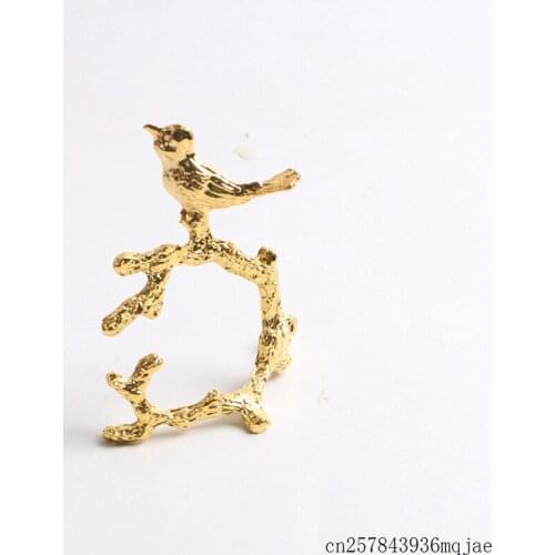 20pcs Bird Napkin Rings Napkin Holders for Wedding Receptions Table Decoration Party Gifts Banquet Dinner Christmas