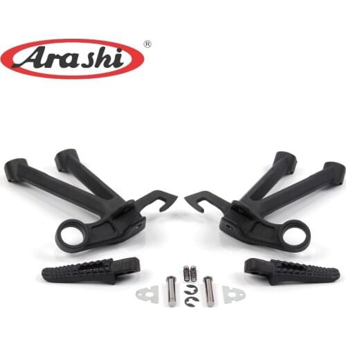 ARASHI Motorcycle Rear Foot Pegs Passenger Footrest Pedals For Suzuki GSXR1000 2007 - 2011 GSX R GSX-R GSX-R1000 GSXR 1000 2008