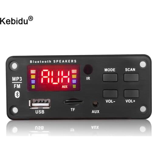 Bluetooth MP3 Decoder Audio Board DC 12V USB Power Supply TF FM Radio MP3 Player For Car Music Speaker Remote Control
