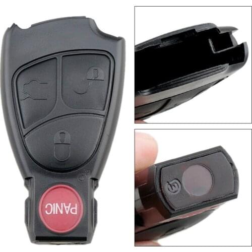 4 Buttons Remote Car Key Smart Shell Case Replacement Remote Cover Car Key Accessories Fit for Mercedes Benz B/C E ML S CLK CL