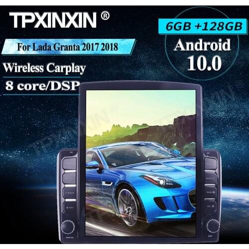 For Lada Granta 2017 2018 Android 10.0 6+128G Wireless Carplay Touch screen Stereo Receiver 6+128G Car Radio player Radio IPS