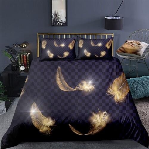 Home Textiles Luxury Duvet Cover Pillowcase King 200*240 Single Double Bedding Set 3D Comfortable Quilt Cover Housse De Couette